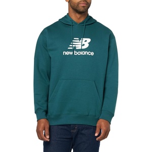 image:imageNew Balance Mens Sport Essentials Fleece Logo HoodieMedusa Green