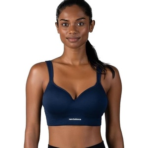 image:imageNew Balance Womens Sports Bra with Molded Cups High Impact Athletic Workout Set Crisscross Strap Seamless Bra for WomenNavy