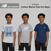 image:imageNew Balance Boys T Shirts 3 Pack  Graphic Tees for Boys Cotton Blend Crewneck Short Sleeve Kids Tshirts Size 820Athletic Grey HeatherNb NavyIce Blue