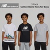 image:imageNew Balance Boys T Shirts 3 Pack  Graphic Tees for Boys Cotton Blend Crewneck Short Sleeve Kids Tshirts Size 820BlackGrey HeatherWhite