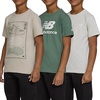 image:imageNew Balance Boys T Shirts 3 Pack  Graphic Tees for Boys Cotton Blend Crewneck Short Sleeve Kids Tshirts Size 820Dark JuniperOatmeal HeatherShipyard
