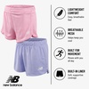 image:imageNew Balance Girls Athletic Shorts  2 Pack Active Performance Mesh Dolphin Running Shorts for Outdoor ActivitiesRaspberry Daybreak
