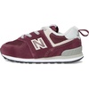 image:imageNew Balance Kids 574 Newb V2 Familiar Ground Hook and Loop SneakerBurgundyWhite