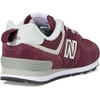 image:imageNew Balance Kids 574 Newb V2 Familiar Ground Hook and Loop SneakerBurgundyWhite