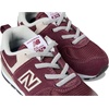image:imageNew Balance Kids 574 Newb V2 Familiar Ground Hook and Loop SneakerBurgundyWhite