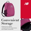image:imageNew Balance Laptop Backpack Commuter Travel Bag for Men and Women Burgundy 19 InchBurgundy