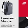 image:imageNew Balance Laptop Backpack Commuter Travel Bag for Men and Women Burgundy 19 InchGrey