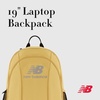 image:imageNew Balance Laptop Backpack Commuter Travel Bag for Men and Women Burgundy 19 InchTan