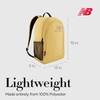 image:imageNew Balance Laptop Backpack Commuter Travel Bag for Men and Women Burgundy 19 InchTan