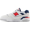image:imageNew Balance Mens 550 SneakersWhiteTrue RedNavy