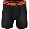 image:imageNew Balance Mens Mesh 5 NoFLY Boxer Brief 4PackTeam NavyLight Navy PrintTeam OrangeBlack