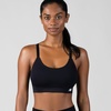 image:imageNew Balance Seamless Sports Bra for Women Strappy Medium Support Yoga Athletic MoistureWicking Bra Sostn DeportivoBlack