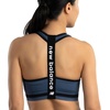 image:imageNew Balance Seamless Wirefree VNeck TBack Racer Sports Bra with Allover Texture Munsell White Medium
