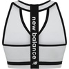 image:imageNew Balance Seamless Wirefree VNeck TBack Racer Sports Bra with Allover Texture Munsell White Medium