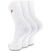 image:imageNew Balance Unisex Adult Organic Cotton Crew amp Midcrew Socks  3 Pairs  Arch SupportWhite Patch Logo
