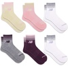 image:imageNew Balance Unisex Adult Performance Cushioned Ankle Socks  6 Pairs  Moisture WickingPink Assorted