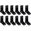 image:imageNew Balance Unisex Adult Performance Cushioned Crew Socks  6 amp 12 Pairs  Moisture WickingBlack 12 Pairs