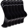 image:imageNew Balance Unisex Adult Performance Cushioned Crew Socks  6 amp 12 Pairs  Moisture WickingBlack 6 Pairs