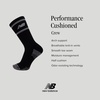 image:imageNew Balance Unisex Adult Performance Cushioned Crew Socks  6 amp 12 Pairs  Moisture WickingBlack 6 Pairs