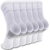 image:imageNew Balance Unisex Adult Performance Cushioned Crew Socks  6 amp 12 Pairs  Moisture WickingWhite 6 Pairs