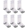 image:imageNew Balance Unisex Adult Performance Cushioned Crew Socks  6 amp 12 Pairs  Moisture WickingWhite 6 Pairs