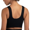 image:imageNew Balance Womens Seamless Medium Impact High Neck Scoop Back Sports Bra with Removable Pads Black XLarge