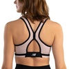 image:imageNew Balance Womens Seamless Racerback Sports Bra with Allover Texture and Engineered Breathability Munsell White Large