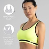 image:imageNew Balance Womens Seamless Racerback Sports Bra with Allover Texture and Engineered Breathability Munsell White Large