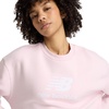 image:imageNew Balance Womens Sport Essentials Fleece Logo CrewRose Sugar