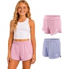 image:imageNew Balance Girls Athletic Shorts  2 Pack Active Performance Mesh Dolphin Running Shorts for Outdoor ActivitiesRaspberry Daybreak