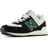 Black/White/Marsh Green