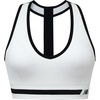 image:imageNew Balance Seamless Wirefree VNeck TBack Racer Sports Bra with Allover Texture Munsell White Medium