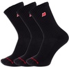 image:imageNew Balance Unisex Adult Organic Cotton Crew amp Midcrew Socks  3 Pairs  Arch SupportBlack Patch Logo