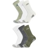 image:imageNew Balance Unisex Adult Performance Cushioned Crew Socks  6 amp 12 Pairs  Moisture WickingGreen Assorted