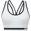 image:imageNew Balance Womens Seamless Racerback Sports Bra with Allover Texture and Engineered Breathability Munsell White Large
