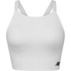 image:imageNew Balance Womens Seamless Wirefree Strappy Longline HighNeck Sports Bra with Removable Pads Munsell White Large