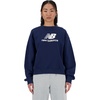 image:imageNew Balance Womens Sport Essentials Fleece Logo CrewNb Navy