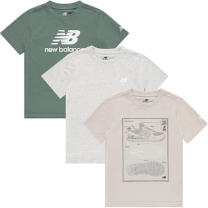 image:imageNew Balance Boys T Shirts 3 Pack  Graphic Tees for Boys Cotton Blend Crewneck Short Sleeve Kids Tshirts Size 820Dark JuniperOatmeal HeatherShipyard