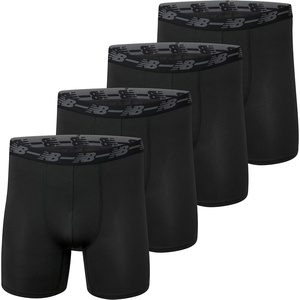 image:imageNew Balance Mens Mesh 5 NoFLY Boxer Brief 4PackBlackBlackBlackBlack