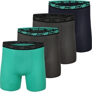 image:imageNew Balance Mens Mesh 5 NoFLY Boxer Brief 4PackMagnetEmerald SkyTeam NavyMagnet