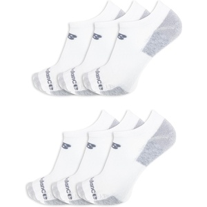 image:imageNew Balance Mens and Womens Performance Recycled No Show Socks  6 Pairs  Moisture Wicking amp Durable ReinforcementWhite