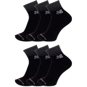 image:imageNew Balance Unisex Adult Performance Cushioned Ankle Socks  6 Pairs  Moisture WickingBlack