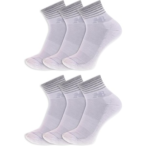 image:imageNew Balance Unisex Adult Performance Cushioned Ankle Socks  6 Pairs  Moisture WickingWhite