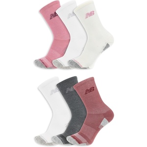 image:imageNew Balance Unisex Adult Performance Cushioned Crew Socks  6 amp 12 Pairs  Moisture WickingPink Assorted