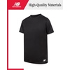 image:imageNew Balance Boys Athletic Shirts  2 Pack Lightweight Performance Activewear Short Sleeve T Shirts for BoysGreen Apple Black