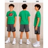image:imageNew Balance Boys Athletic Shorts Set  2 Piece Cotton Blend Jersey Shirt and Active Basketball Shorts for BoysApple Black