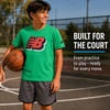 image:imageNew Balance Boys Athletic Shorts Set  2 Piece Cotton Blend Jersey Shirt and Active Basketball Shorts for BoysApple Black