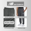 image:imageNew Balance Girls Active Fleece Jogger 3 Pack  Soft Cotton Blend Fleece Athletic Performance Casual Sweatpants 416CharcNavyTaffy