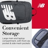 image:imageNew Balance Laptop Backpack Sports Travel Gym Bag for Men and Women Grey 18 Inch