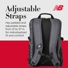 image:imageNew Balance Laptop Backpack Sports Travel Gym Bag for Men and Women Grey 18 Inch